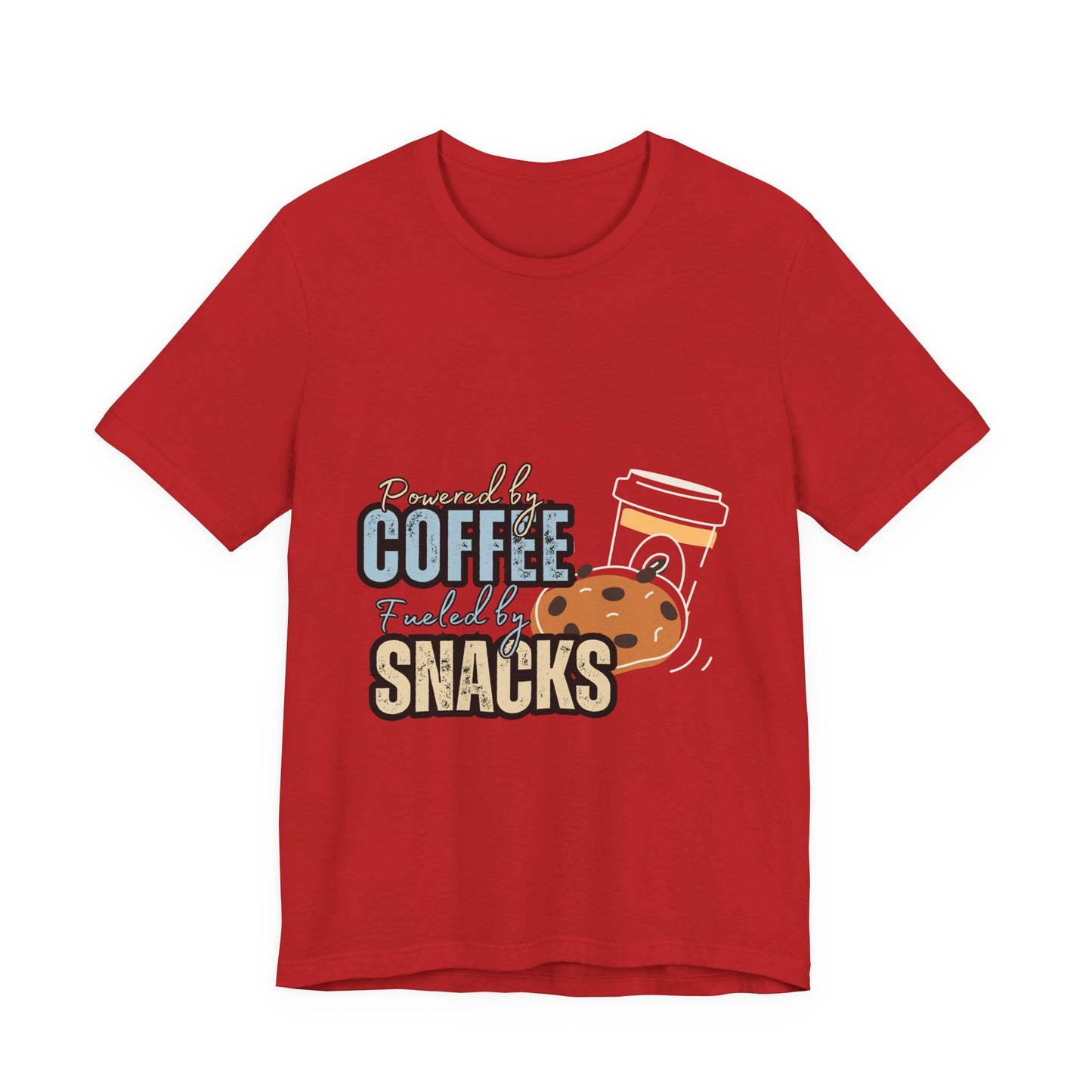 Coffee & Snacks Unisex Tee | Fun Graphic Shirt | Perfect for Coffee Lovers | Kitchen Gift | Foodie Apparel