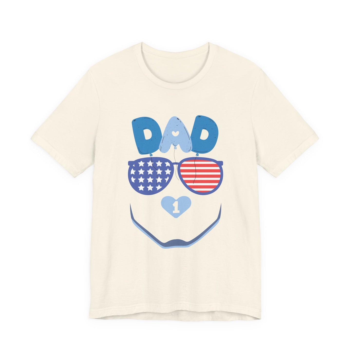 Patriotic Dad Tee, Father's Day Gift, USA Pride Shirt, Unisex Graphic T-Shirt, Summer Casual Wear