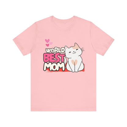 World's Best Mom Kitty Cat Tee, Unisex T-Shirt for Cat Lovers, Mother's Day Gift, Casual Wear, Kids and Moms Matching Shirts, Cute Pet Lover [...]