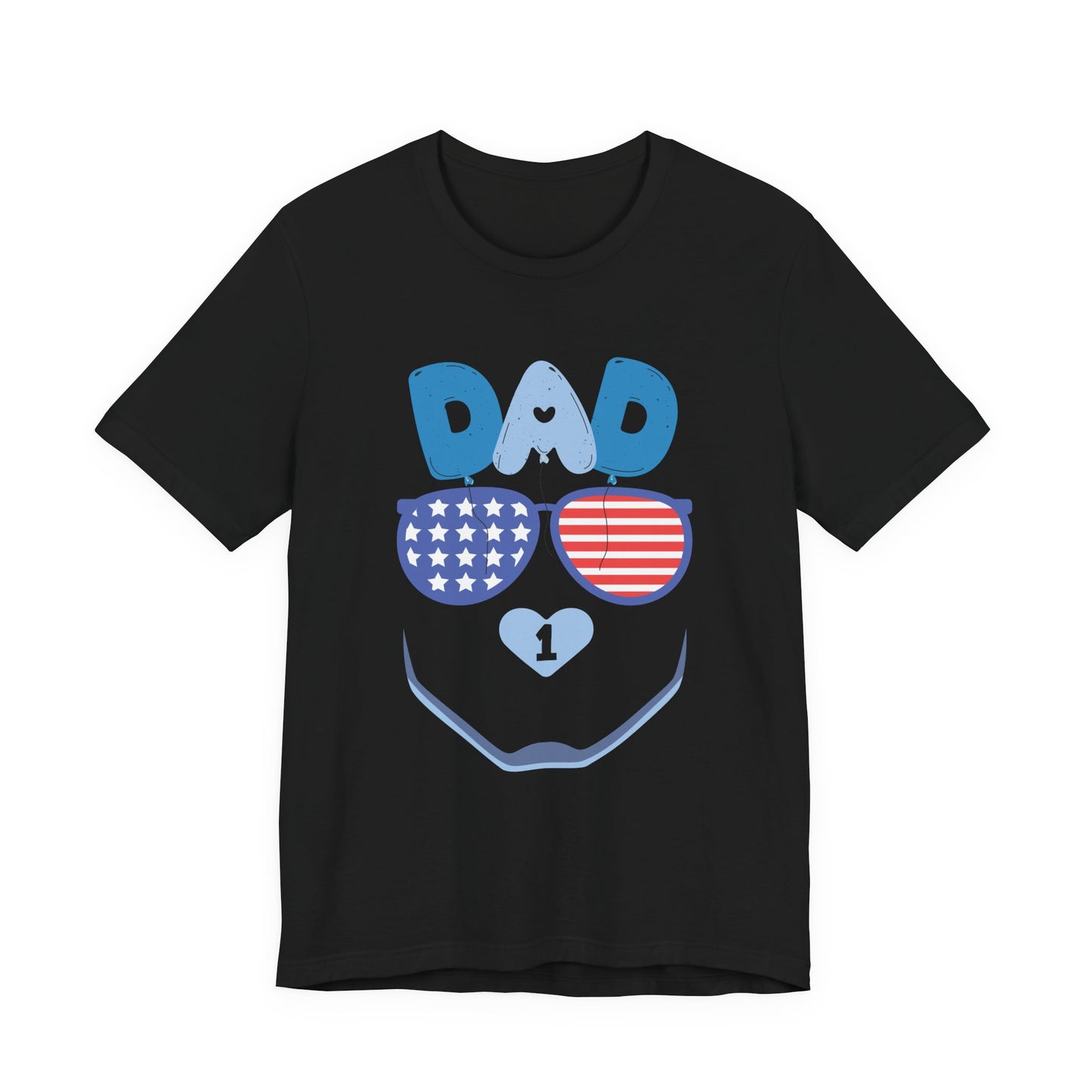 Patriotic Dad Tee, Father's Day Gift, USA Pride Shirt, Unisex Graphic T-Shirt, Summer Casual Wear