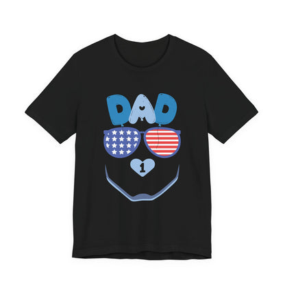 Patriotic Dad Tee, Father's Day Gift, USA Pride Shirt, Unisex Graphic T-Shirt, Summer Casual Wear