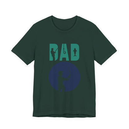 Fishing Dad Tee - Unisex Jersey Short Sleeve T-Shirt for Father's Day, Fishing Lover Gift, Dad's Birthday, Casual Wear, Gift for Him