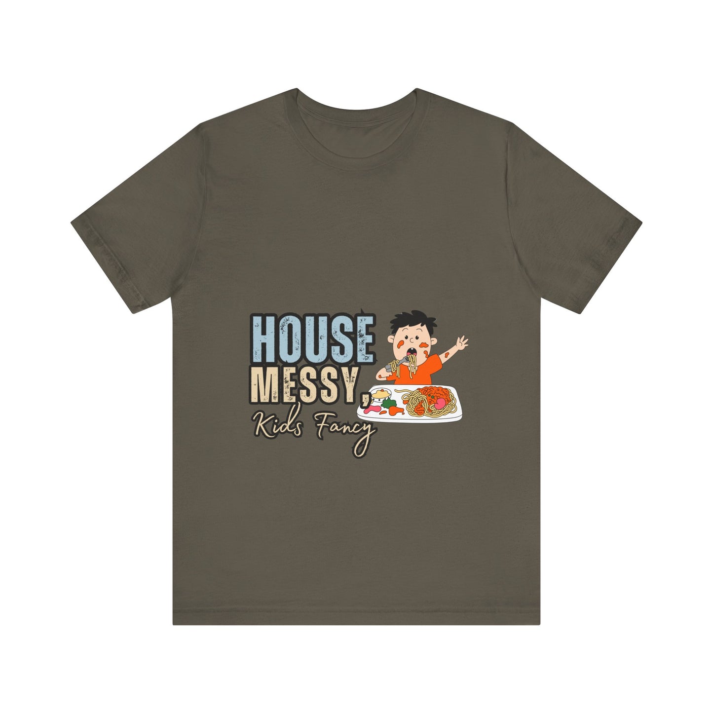 Messy House Kids Funny Tee, Unisex Short Sleeve Shirt, Family Humor Gift, Parenting Humor T-Shirt, Kids Mess T-Shirt