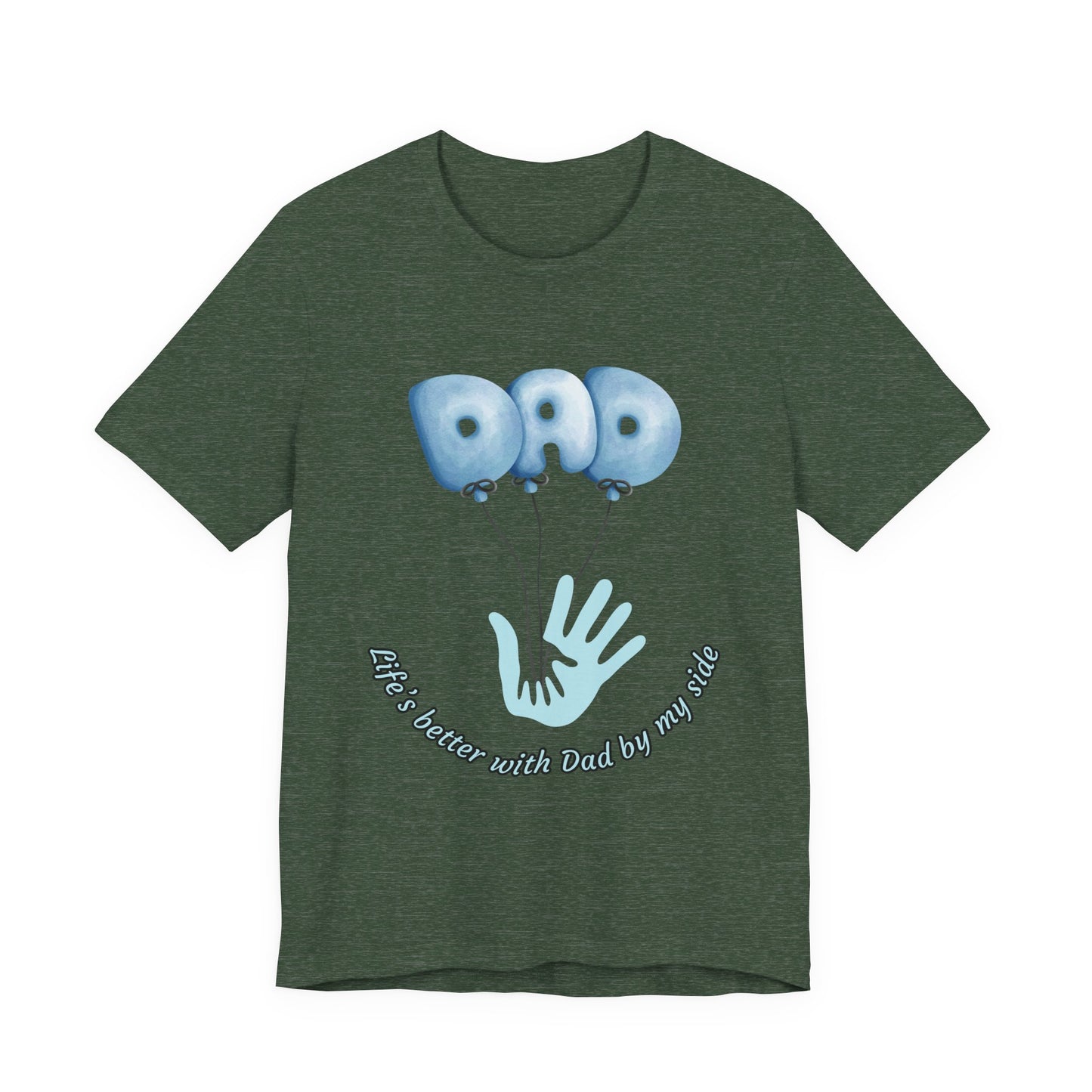 Dad Balloon Tee, Father’s Day Gift, Unisex T-Shirt, Birthday Present, Love for Dad, Family Celebration Apparel