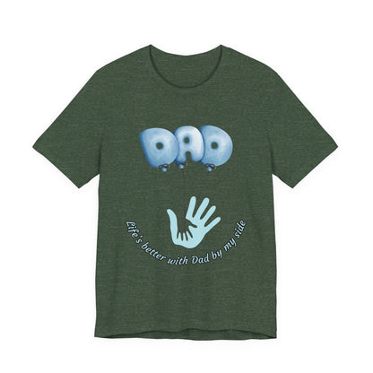 Dad Balloon Tee, Father’s Day Gift, Unisex T-Shirt, Birthday Present, Love for Dad, Family Celebration Apparel