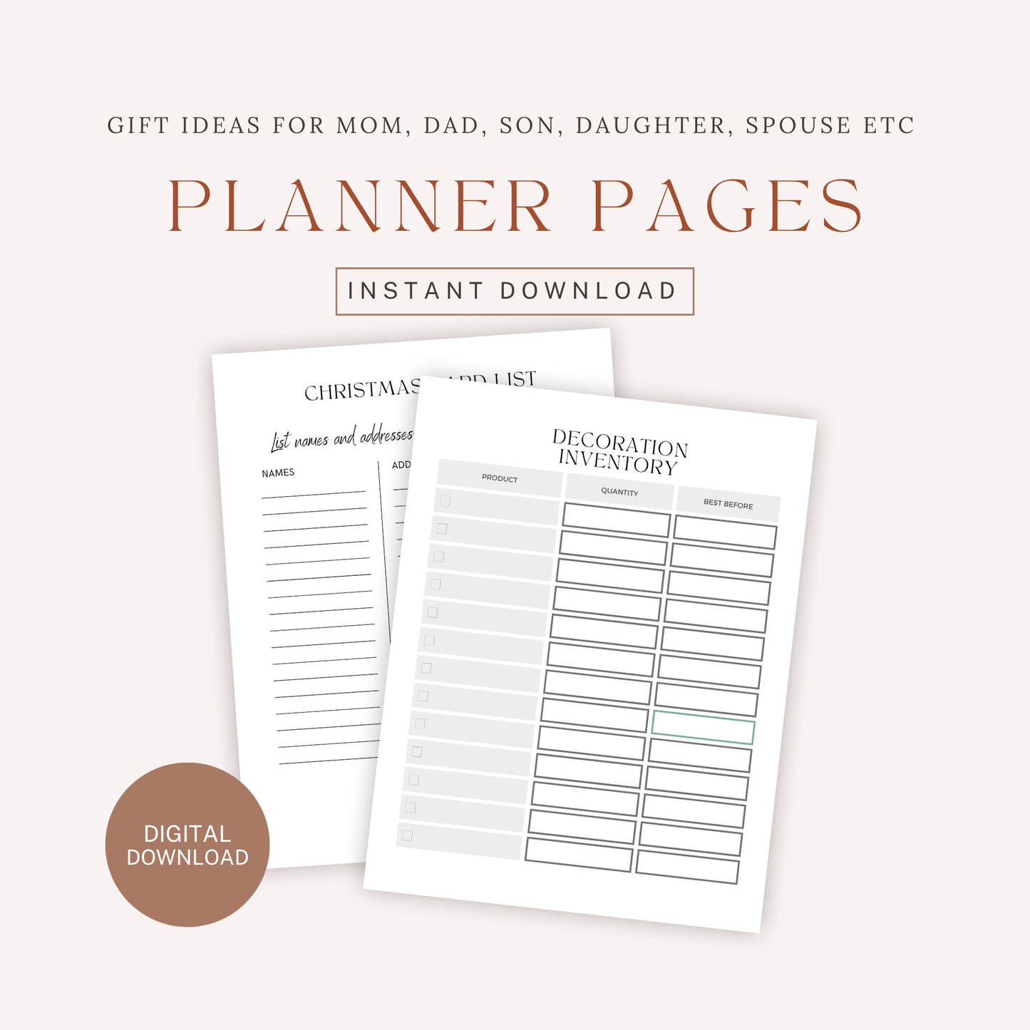 The Ultimate Christmas Planner – Holiday Organizer for Gifts, Parties, Recipes & More