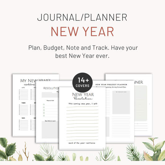 Ultimate New Year Planner – Goal Setting & Resolution Journal with Daily, Weekly & Monthly Pages