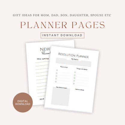 Ultimate New Year Planner – Goal Setting & Resolution Journal with Daily, Weekly & Monthly Pages