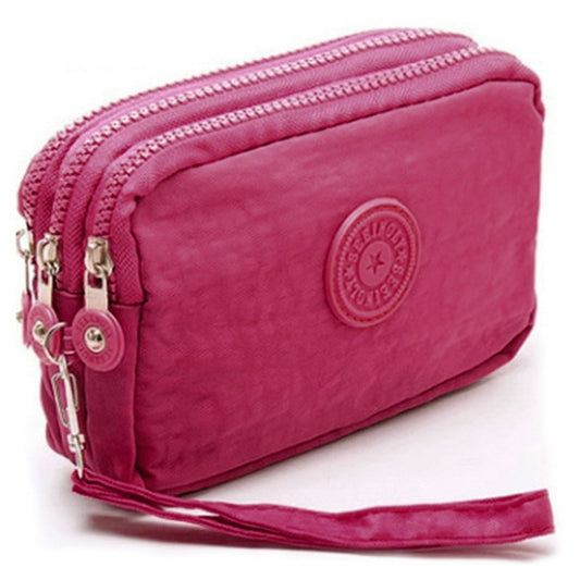 3 Zippers Ladies Wallet Purse