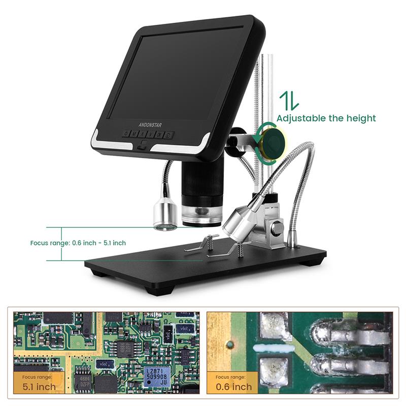 1080P 7" Inch Digital Electronic Microscope